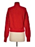 J.Crew Solid Red Turtleneck Sweater Size M - photo 2