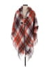 Moss Rose 100% Acrylic Plaid Brown Orange Wrap One size - photo 1