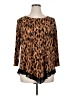 PREMISE Brown 3/4 Sleeve T-Shirt Size 1X - photo 1