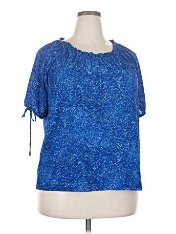 MICHAEL Michael Kors Short Sleeve Blouse (view 1)