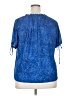 MICHAEL Michael Kors Blue Short Sleeve Blouse Size XXL - photo 2
