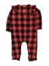 Mud Pie Plaid Red Long Sleeve Outfit Size 9-12 mo - photo 2