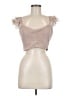 Blu Pepper 100% Polyester Solid Tan Sleeveless Top Size M - photo 1