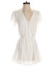 She + Sky 100% Polyester Solid Ivory White Romper Size S - photo 1