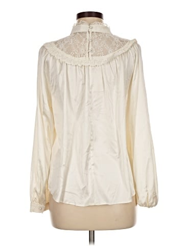 Simple Retro Long Sleeve Blouse (view 2)