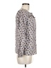 Boden Polka Dots Gray Long Sleeve Blouse Size 8 - photo 4