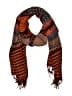 D&Y 100% Acrylic Houndstooth Brown Orange Scarf One size - photo 1