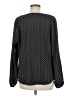 Ann Taylor 100% Polyester Black Long Sleeve Blouse Size 8 - photo 2
