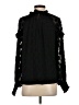 ML Monique Lhuillier 100% Polyester Black Long Sleeve Blouse Size XS - photo 2
