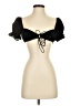 White Fox 100% Polyester Black Short Sleeve Blouse Size S - photo 1