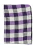 Unbranded Checkered-gingham Purple Scarf One size - photo 2