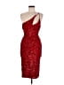 Here Comes the Sun 100% Polyester Red Cocktail Dress Size 8 - photo 1