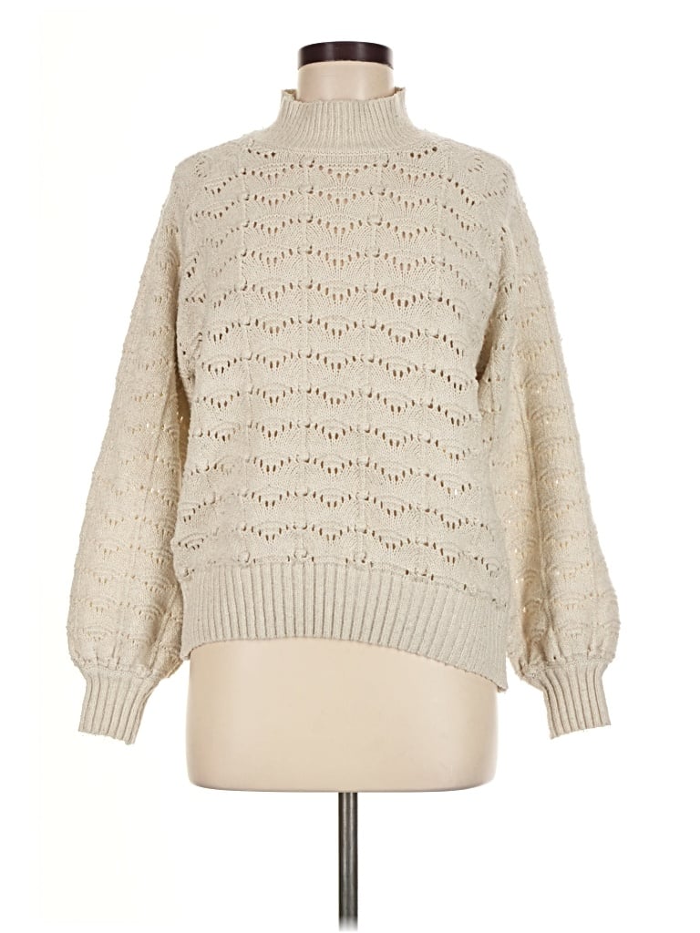 Pre-owned Time And Tru Pullover Sweater In Ivory