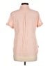 Woolrich 100% Cotton Checkered-gingham Orange Short Sleeve Blouse Size M - photo 2