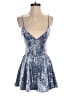 LA Hearts Metallic Blue Romper Size S - photo 1