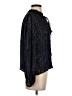 Seen Worn Kept Metallic Black Long Sleeve Blouse Size 2 - photo 4