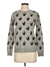 Magaschoni 100% Cashmere Print Gray Cashmere Pullover Sweater Size S - photo 1