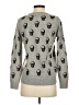 Magaschoni 100% Cashmere Print Gray Cashmere Pullover Sweater Size S - photo 2