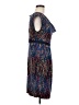 BCBGMAXAZRIA Print Blue Cocktail Dress Size M - photo 4