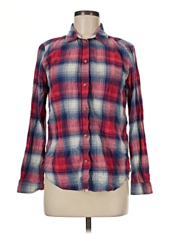 American Eagle Outfitters Long Sleeve Button-Down Shirt (view 1)