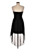 Unbranded 100% Polyester Solid Black Cocktail Dress Size M - photo 2