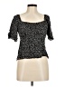 Urban Romantics 100% Rayon Black Short Sleeve Top Size M - photo 1