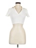 Zara Ivory Short Sleeve Turtleneck Size M - photo 1