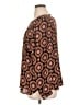 Ann Taylor LOFT 100% Polyester Brown Long Sleeve Blouse Size XL - photo 5