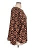 Ann Taylor LOFT 100% Polyester Brown Long Sleeve Blouse Size XL - photo 4