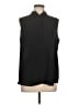 Ann Taylor Black Sleeveless Button-Down Shirt Size L - photo 1