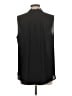 Ann Taylor Black Sleeveless Button-Down Shirt Size L - photo 2