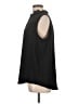 Ann Taylor Black Sleeveless Button-Down Shirt Size L - photo 5