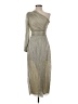 Saylor Metallic Silver Cocktail Dress Size XS - photo 1