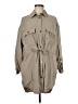 Zara Tan 3/4 Sleeve Button-Down Shirt Size M - photo 1