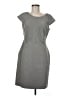 Calvin Klein 100% Polyester Solid Gray Casual Dress Size 6 - photo 1