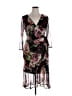 Connected Apparel Floral Black Cocktail Dress Size 14 - photo 1