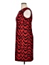 Karin Stevens Chevron-herringbone Red Cocktail Dress Size 16 - photo 5