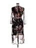 Connected Apparel Floral Black Cocktail Dress Size 14 - photo 2