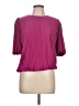 Evereve 100% Polyester Pink Short Sleeve Blouse Size L - photo 1