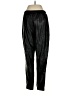 Avec Les Filles 100% Polyurethane Metallic Black Casual Pants Size S - photo 2