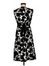 George 100% Polyester Graphic Black Cocktail Dress Size 8 - photo 2