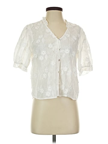 NANETTE Nanette Lepore Short Sleeve Blouse (view 1)