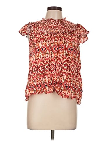 Rose + Olive Short Sleeve Blouse (view 1)