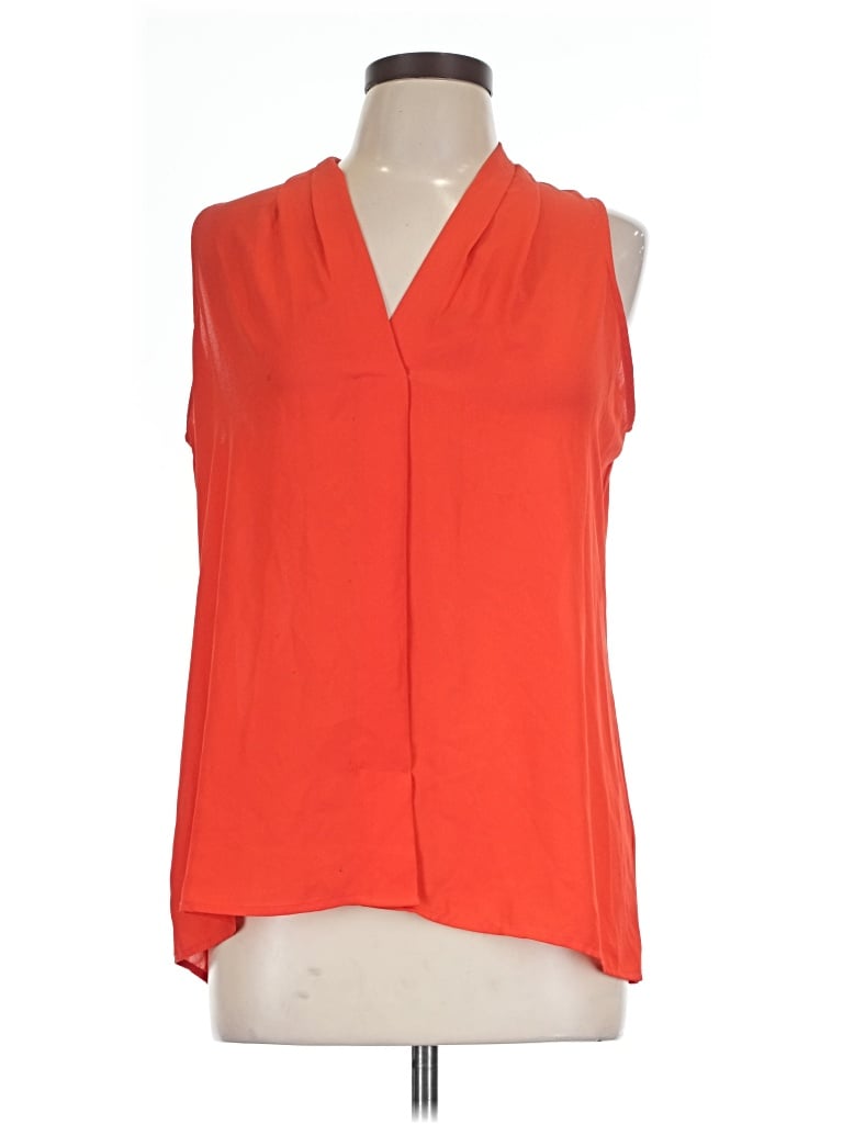 Pre-owned Adrienne Vittadini Sleeveless T-shirt In Orange
