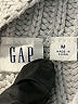 Gap 100% Cotton Solid Silver Turtleneck Sweater Size M - photo 7