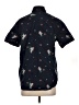 Eighty Eight 100% Cotton Floral Black Short Sleeve Button-Down Shirt Size S - photo 2