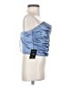 Lulus 100% Polyester Blue Tube Top Size S - photo 4