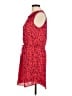 Gap 100% Polyester Print Red Casual Dress Size M - photo 5