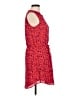 Gap 100% Polyester Print Red Casual Dress Size M - photo 4