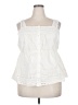 Torrid 100% Cotton White Sleeveless Blouse Size 2X Plus (2) - photo 1